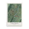 Map of Capon Bridge, West Virginia, 12 x 18 inch unframed archival matte print