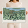 Map of Ceredo, West Virginia, 12 x 18 inch unframed archival matte print