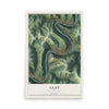 Map of Clay, West Virginia, 12 x 18 inch unframed archival matte print