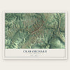 Crab Orchard, West Virginia map print, the full design