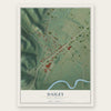 Dailey, West Virginia map print, the full design