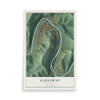 Map of Gassaway, West Virginia, 12 x 18 inch unframed archival matte print