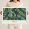 Map of Gilbert, West Virginia, 12 x 18 inch unframed archival matte print