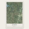 Kasson, West Virginia map print, the full design