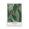Map of Keystone, West Virginia, 12 x 18 inch unframed archival matte print