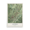Map of Lewisburg, West Virginia, 12 x 18 inch unframed archival matte print