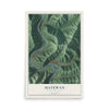 Map of Matewan, West Virginia, 12 x 18 inch unframed archival matte print