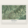 Melrose, West Virginia map print, the full design