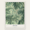 Nettie, West Virginia map print, the full design