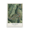 Map of Pine Grove, West Virginia, 12 x 18 inch unframed archival matte print