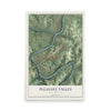 Map of Pleasant Valley, West Virginia, 12 x 18 inch unframed archival matte print