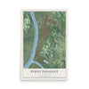 Map of Point Pleasant, West Virginia, 12 x 18 inch unframed archival matte print