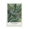 Map of Rowlesburg, West Virginia, 12 x 18 inch unframed archival matte print