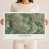 Map of Stonewood, West Virginia, 12 x 18 inch unframed archival matte print
