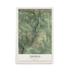 Map of Thomas, West Virginia, 12 x 18 inch unframed archival matte print