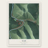 Van, West Virginia map print, the full design