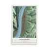 Map of Wellsburg, West Virginia, 12 x 18 inch unframed archival matte print