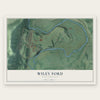 Wiley Ford, West Virginia map print, the full design