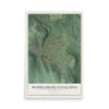 Map of Womelsdorf (Coalton), West Virginia, 12 x 18 inch unframed archival matte print