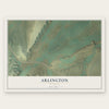 Arlington, Wyoming map print, the full design