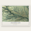 Atlantic City, Wyoming map print, the full design