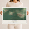 Map of Big Piney, Wyoming, 12 x 18 inch unframed archival matte print