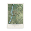 Map of East Thermopolis, Wyoming, 12 x 18 inch unframed archival matte print
