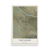 Map of Fort Laramie, Wyoming, 12 x 18 inch unframed archival matte print
