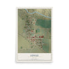 Map of Lingle, Wyoming, 12 x 18 inch unframed archival matte print