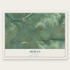 Moran, Wyoming map print, the full design