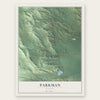 Parkman, Wyoming map print, the full design