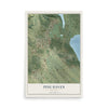 Map of Pine Haven, Wyoming, 12 x 18 inch unframed archival matte print