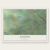 Ralston, Wyoming map print, the full design