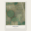 Whiting, Wyoming map print, the full design