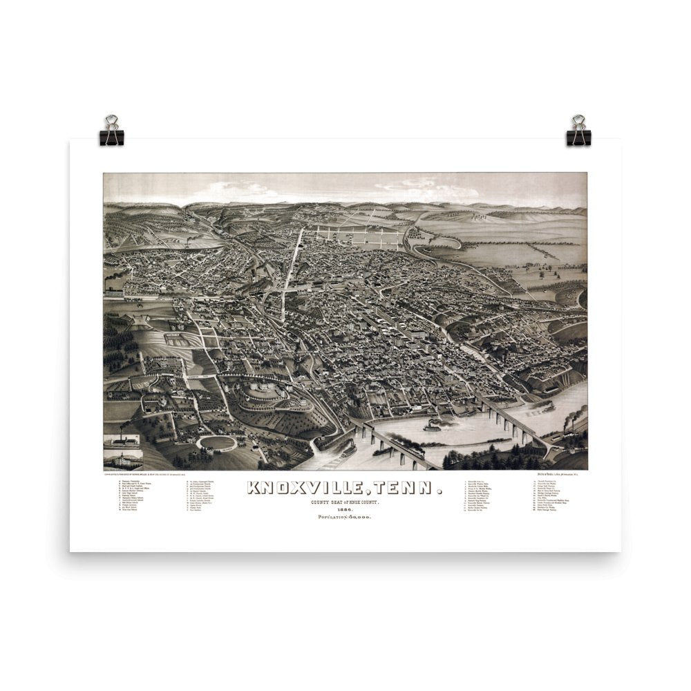 Knoxville, TN 1886 - Available at KNOWOL