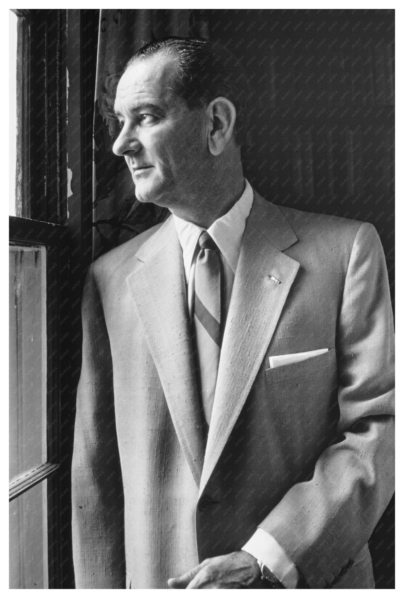 Lyndon B Johnson Senate Majority Leader September 1955 Vintage Photo - Available at KNOWOL