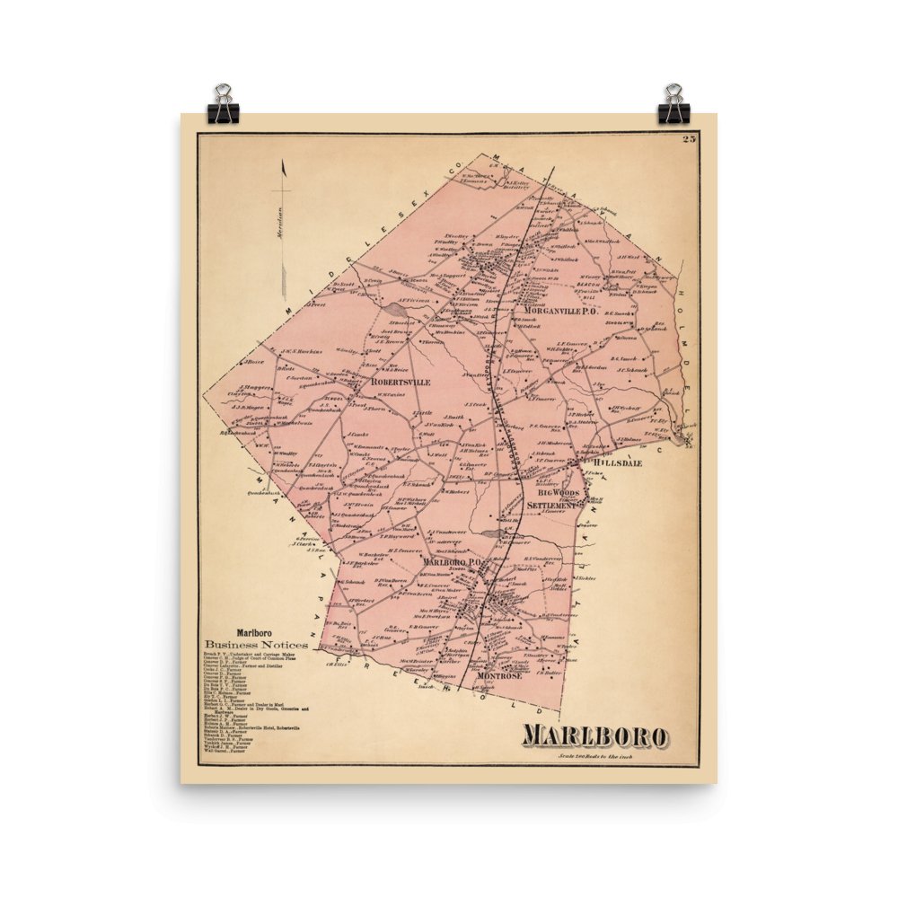Marlboro, NJ 1873 - Available at KNOWOL