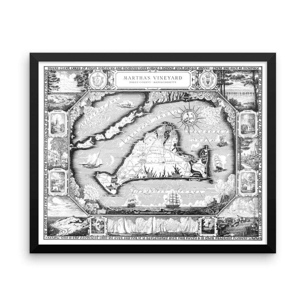 Martha's Vineyard, 1954 Framed - Available at KNOWOL