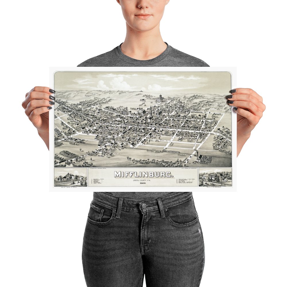 Mifflinburg, PA 1884 - Available at KNOWOL