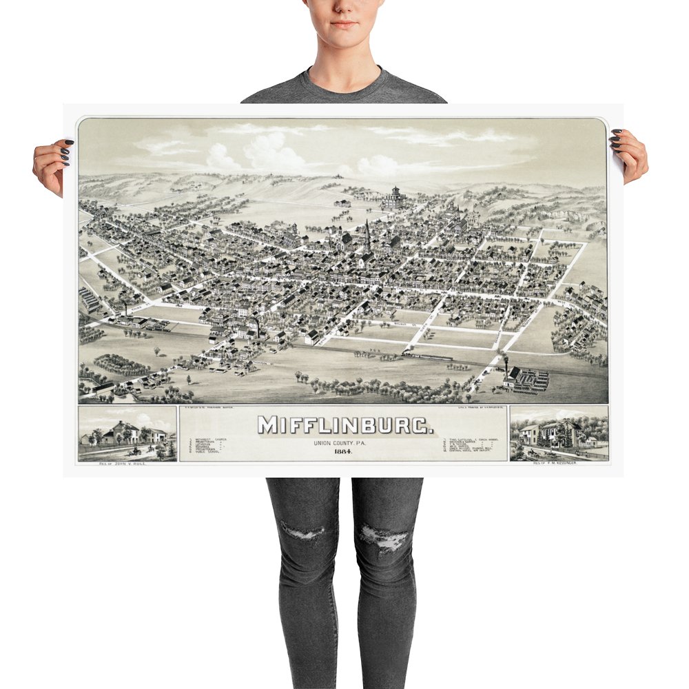 Mifflinburg, PA 1884 - Available at KNOWOL