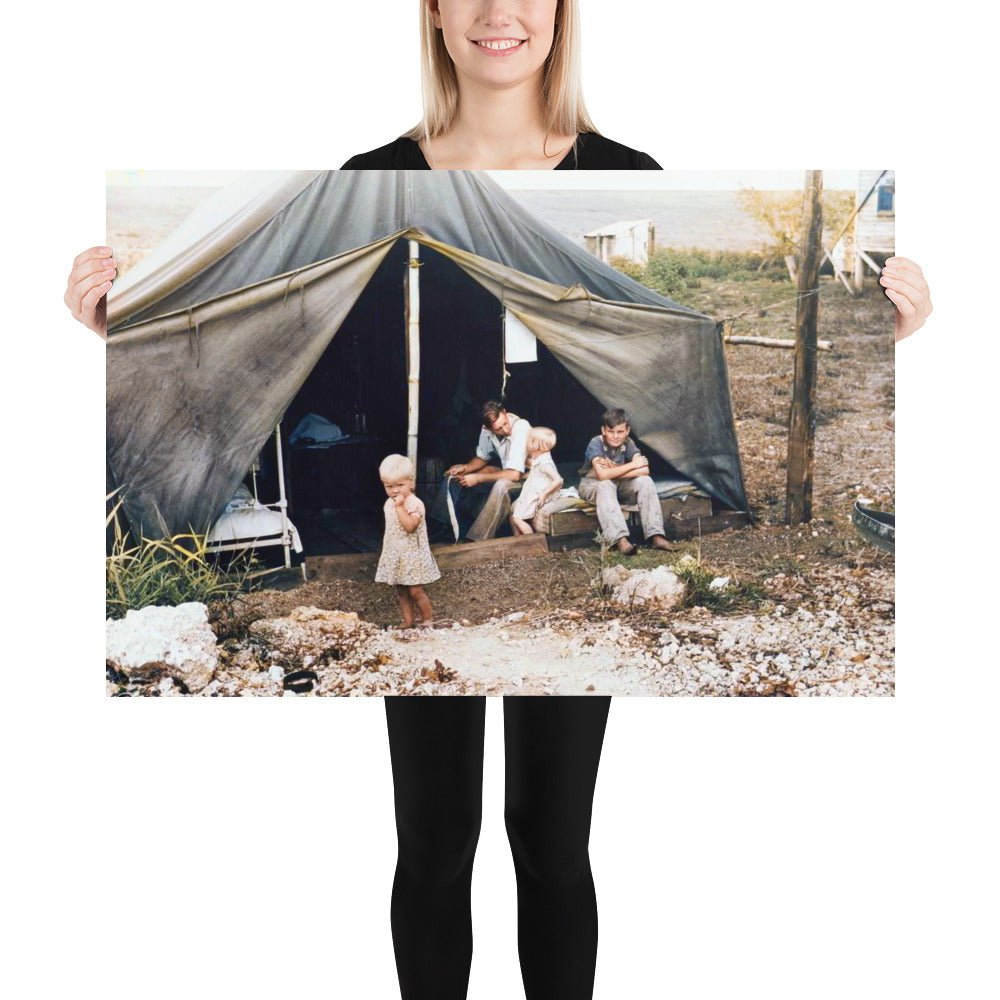 Migrant laborer’s family near Canal Point Packinghouse, Florida - Available at KNOWOL