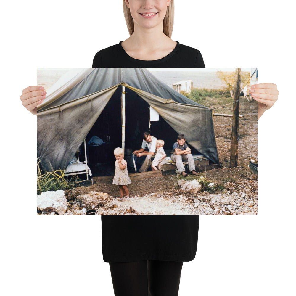 Migrant laborer’s family near Canal Point Packinghouse, Florida - Available at KNOWOL