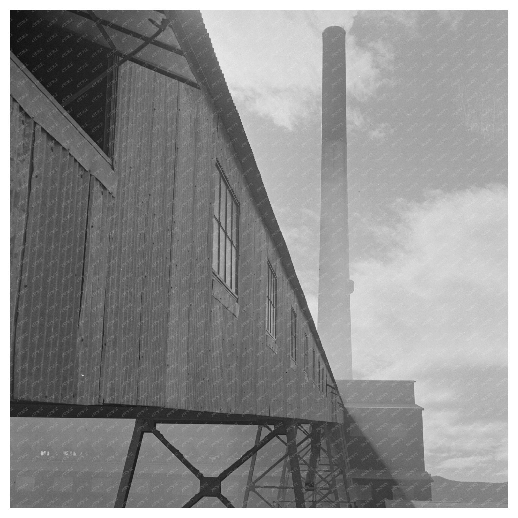 Morenci Arizona Conveyor Galleries Vintage Mining Photo - Available at KNOWOL