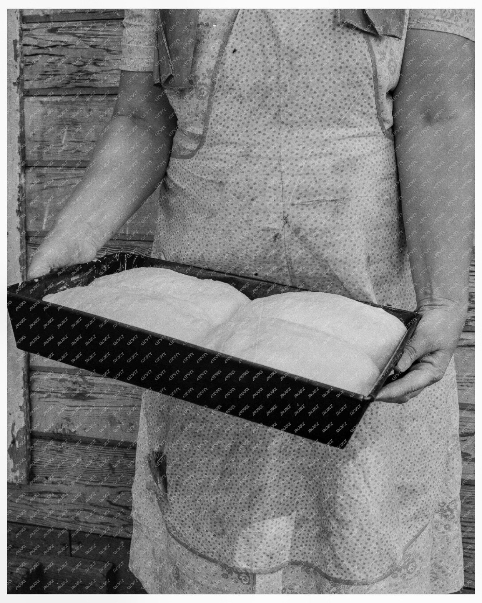 Mrs. Schrock Caring for Family in Yakima Valley August 1939 Vintage Photograph - Available at KNOWOL