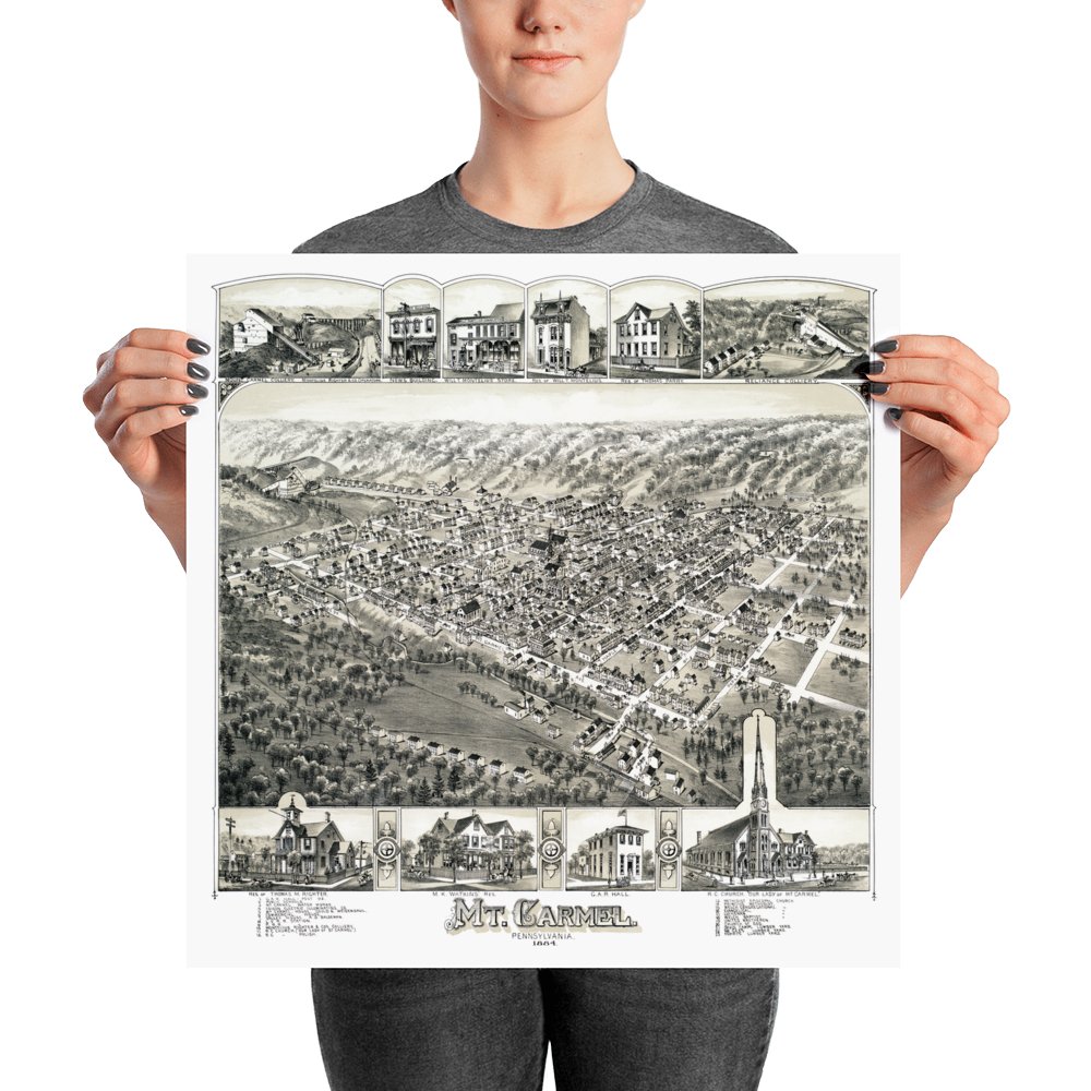 Mt. Carmel, PA 1884 - Available at KNOWOL