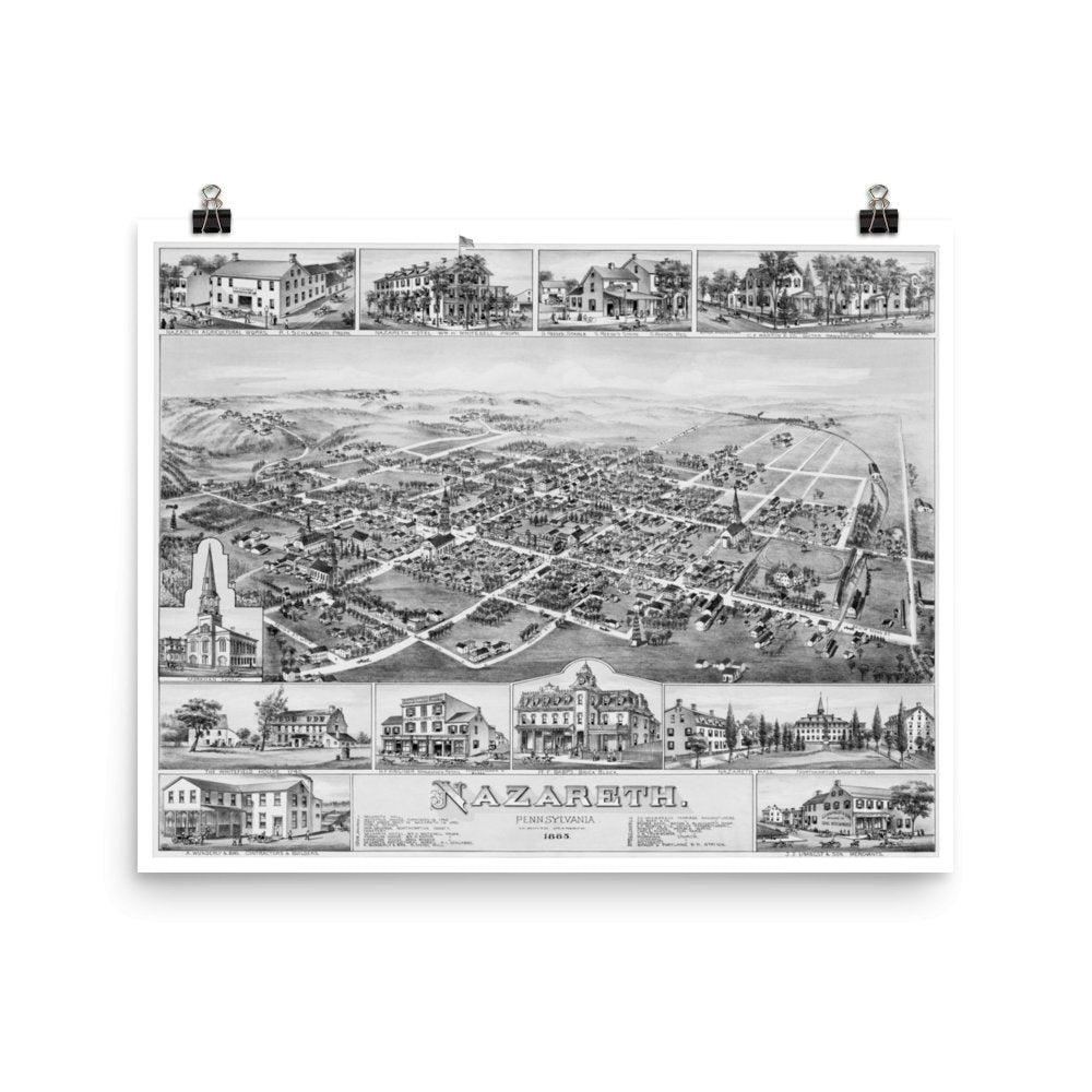 Nazareth, PA 1885 - Available at KNOWOL