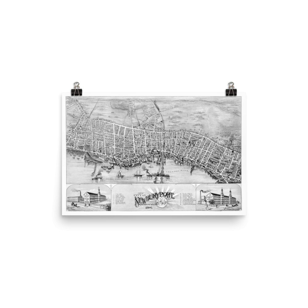 Newburyport, MA 1894 Map - Available at KNOWOL