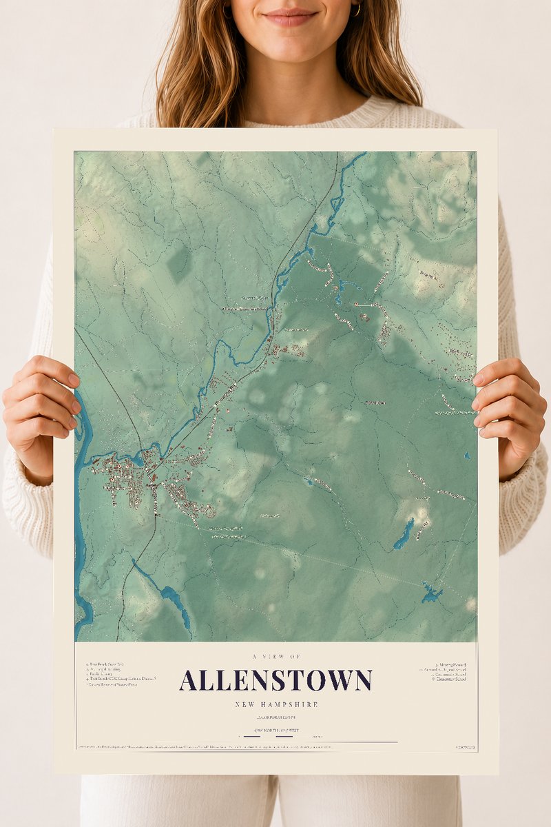 NH Current Atlas 2026 | Allenstown | 18" x 24" | Archival Matte Print