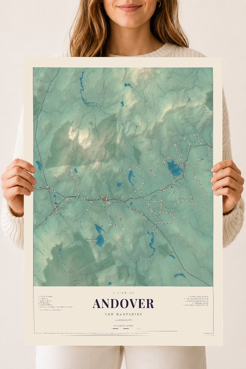 NH Current Atlas 2026 | Andover | 18" x 24" | Archival Matte Print