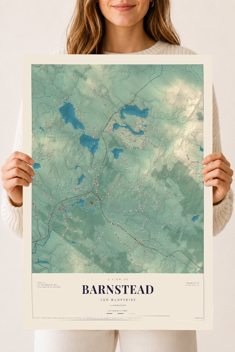 NH Current Atlas 2026 | Barnstead | 18" x 24" | Archival Matte Print